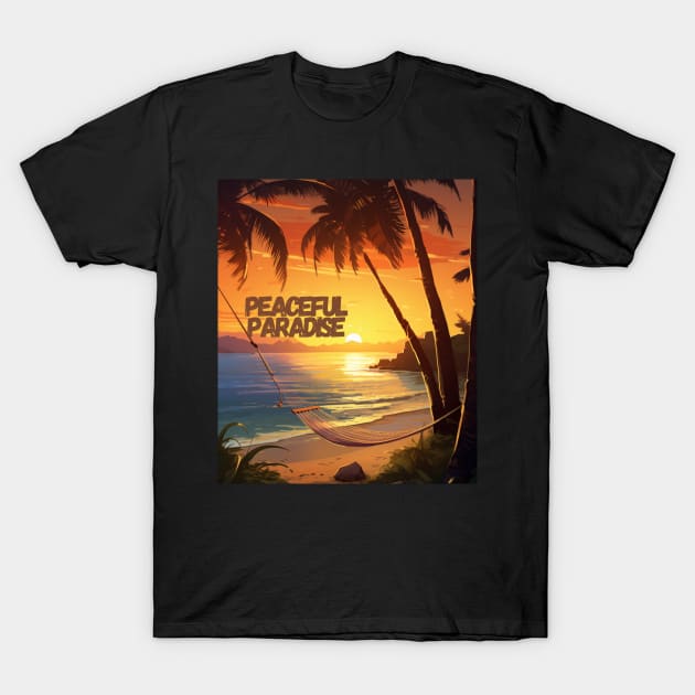 Laid-Back and Loving It: Your Coastal Escape T-Shirt by vk09design